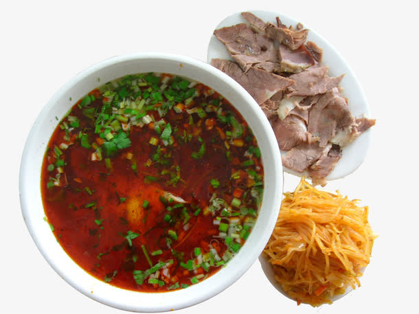 牛肉和拉面免抠