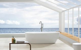 创意浴缸室内场景免抠