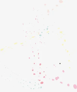 彩色颜料涂料免抠