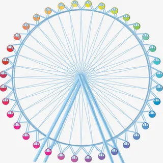 童趣六一摩天轮素材免抠