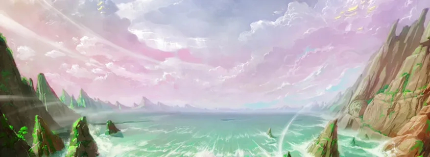 手绘游戏风景背景高清