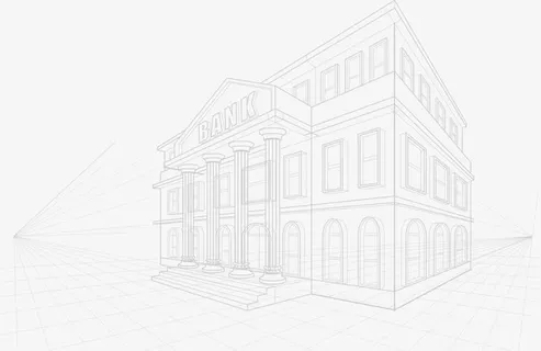 时尚线性房子模型设计免抠