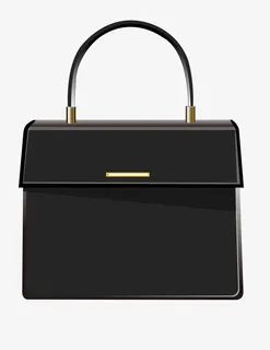 黑色公文包免抠