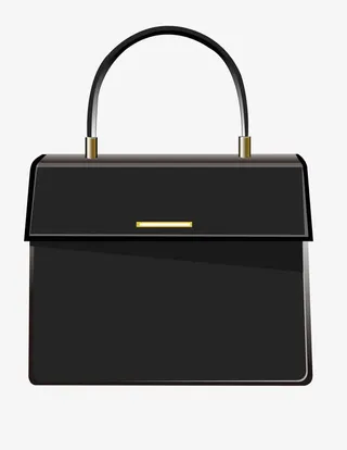 黑色公文包免抠