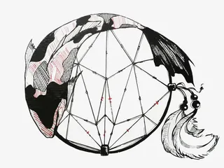 矢量几何锦鲤免抠