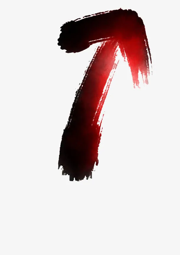 中国风圆弧箭头　免抠