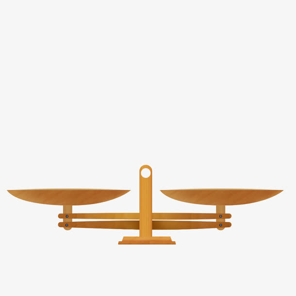 拟物木质天平免抠