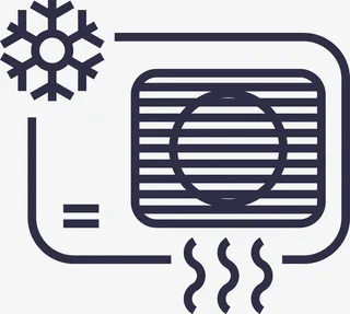 吹冷风的空调免抠