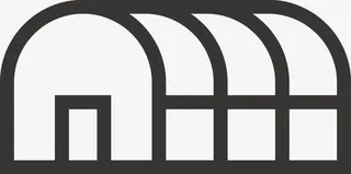 圆顶弧线仓库免抠