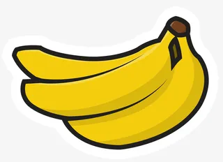 一把矢量卡通香蕉免抠