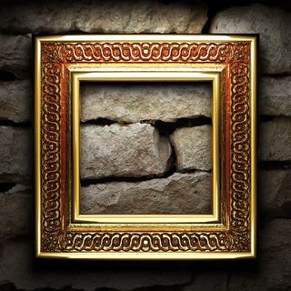 金属相框摄影素材免抠
