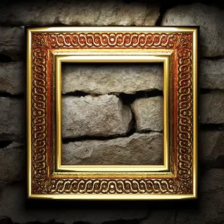 金属相框摄影素材免抠