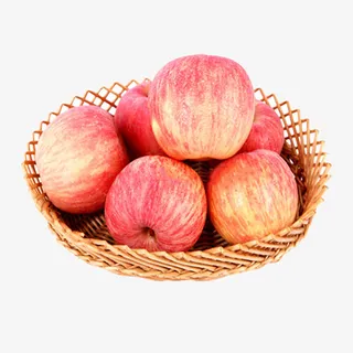 产品实物果肉饱满水晶富士免抠