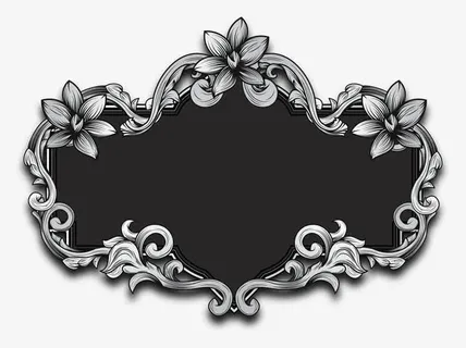 手绘欧式花纹标题框免抠 手绘欧式花纹标题框免抠