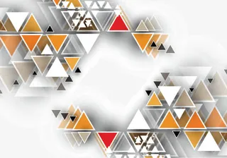 矢量科技感三角形免抠