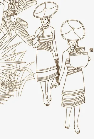 花腰傣姑娘免抠