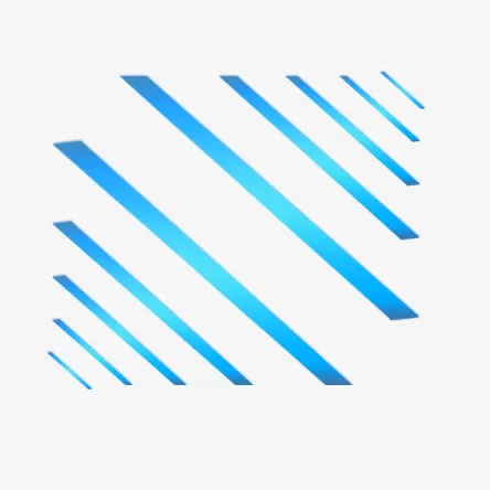 蓝色渐变条免抠