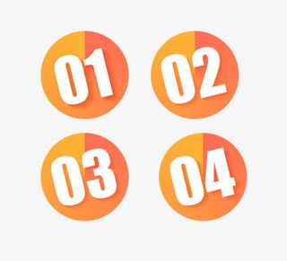 数字标签免抠标签元素