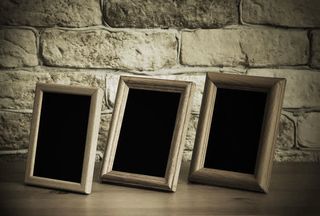 木制相框摄影免抠