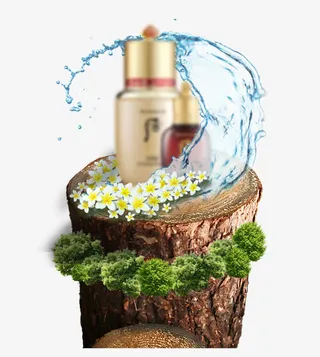 化妆品宝贝展示免抠