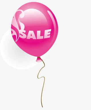 甩卖气球矢量图免抠