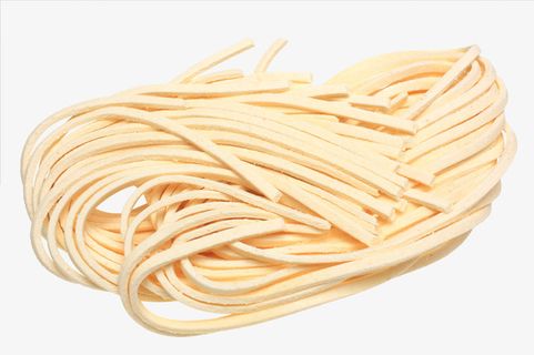 白色缠绕生面细面条免抠