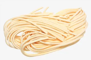 白色缠绕生面细面条免抠