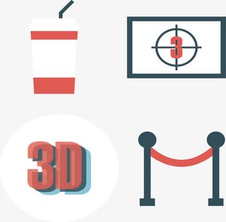 电影院检票口免抠