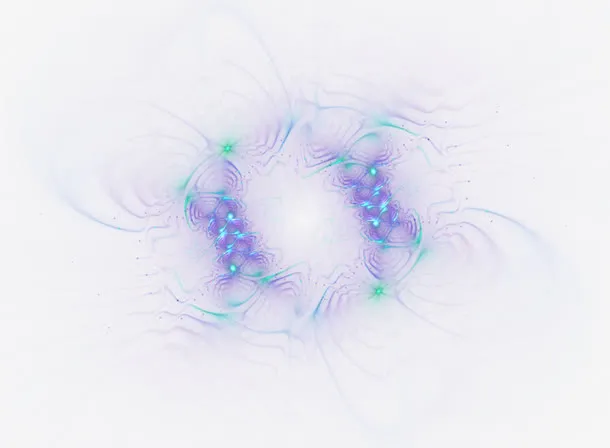 蓝色光素材古风立绘免抠