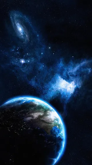 大气星空蓝色H5背景高清