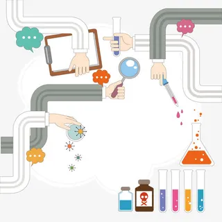 矢量手势动作研究免抠