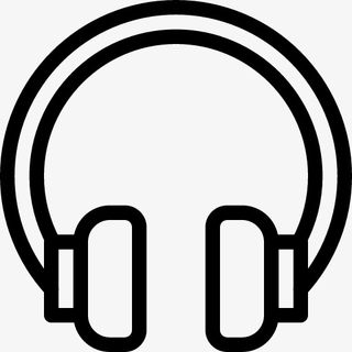 时髦的耳机图标免抠
