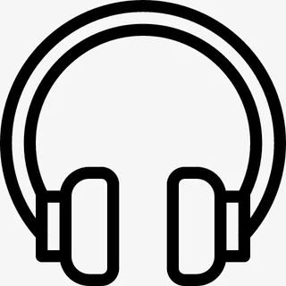 时髦的耳机图标免抠