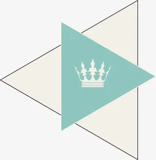 扁平三角形图案免抠