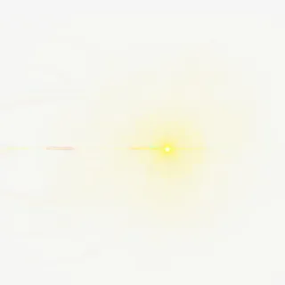 黄色微点星光简约免抠