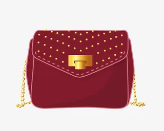 矢量手绘卡通包包免抠