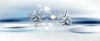 寒冷冬天自然风光背景高清