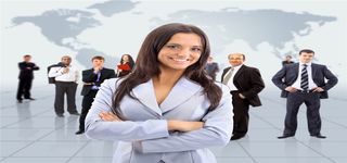 商务人物企业海报背景高清