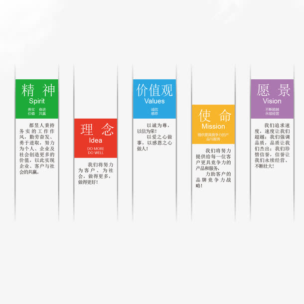 企业文化宣传栏矢量免抠