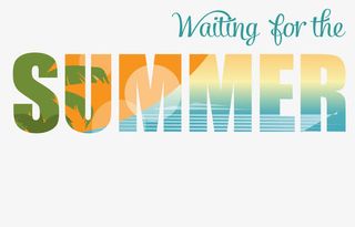 SUMMER夏艺术字免抠