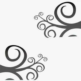 欧美风格螺旋花纹矢量素材免抠