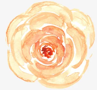 唯美水彩花朵素材免抠