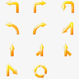 方向箭头矢量素材免抠