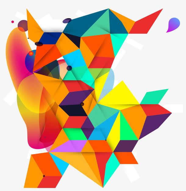 抽象几何背景矢量