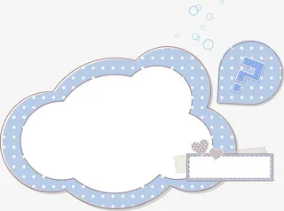 花边 手绘  边框 底纹 卡通免抠