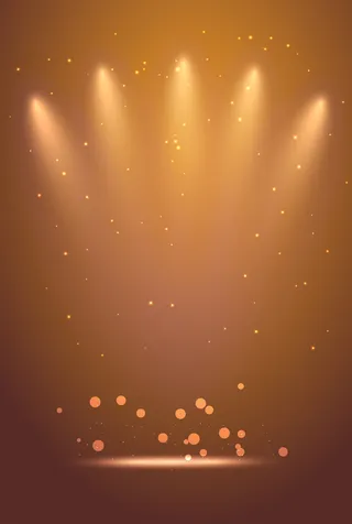 创意灯光矢量海报高清