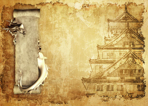 中国龙颓废背景高清免抠
