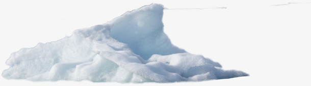 白色冰块雪地免抠