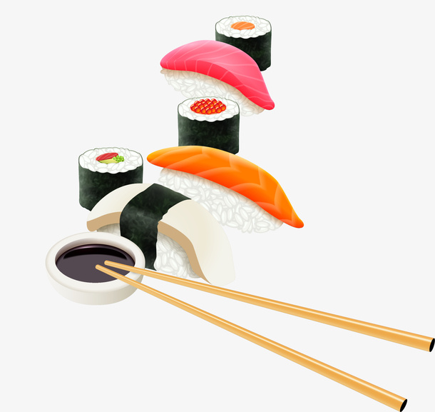 立体美味日本料理免抠