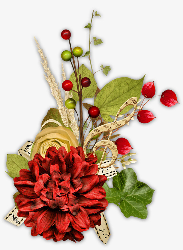 精美花束免抠